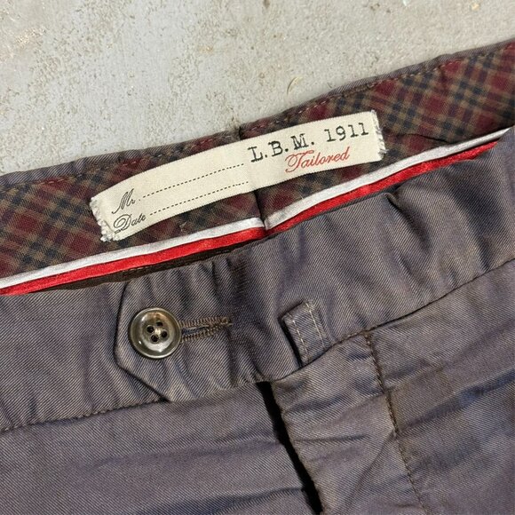L.B.M 1911 Tailored Chinos Mens Twill Pants Iridescent Fabric Italy 36x30 - Picture 4 of 12